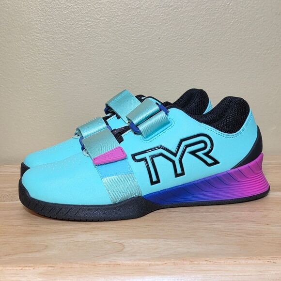 TYR L-1 Lifter Weightlifting Shoes Mint Pink Purple Women's Size 7 - Picture 3 of 7